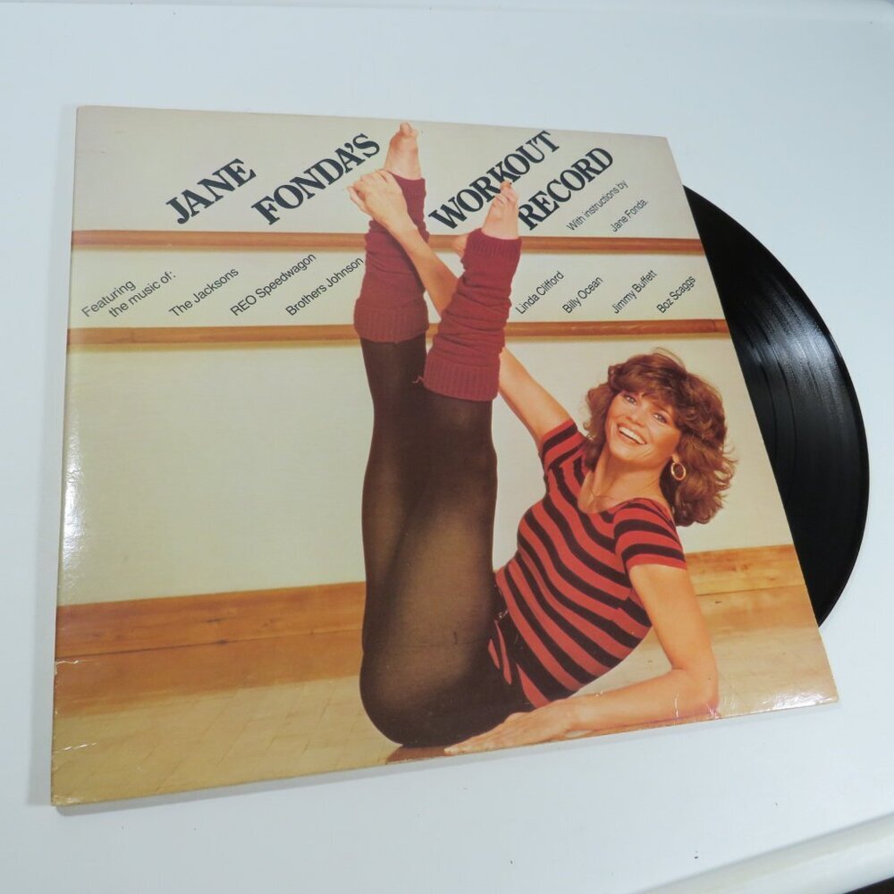 Jane Fonda's Workout Record (1) LP Vinyl Record NEAR MINT CONDITION